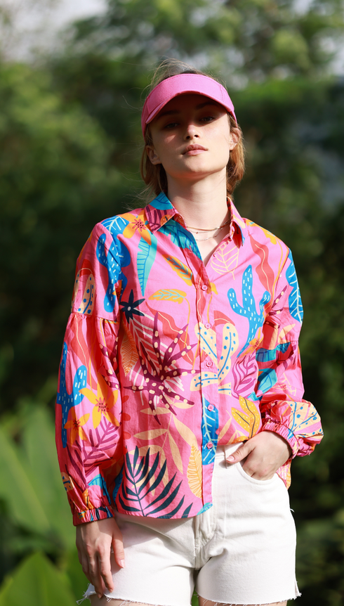 PINK PALMS ABBY Top