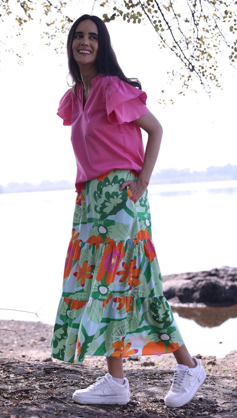 FLORAL POPS ADA Skirt