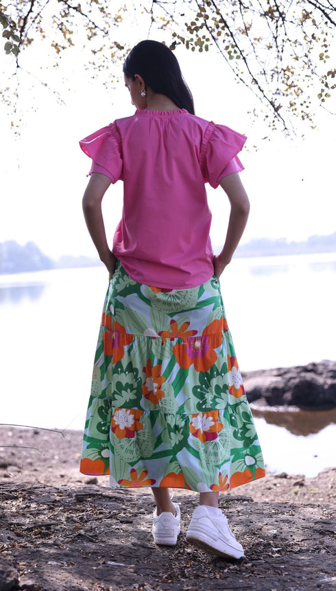 FLORAL POPS ADA Skirt