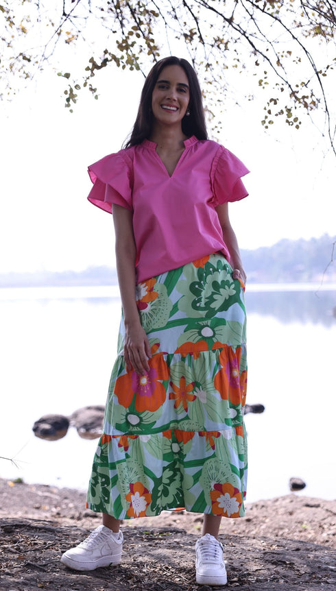 FLORAL POPS ADA Skirt