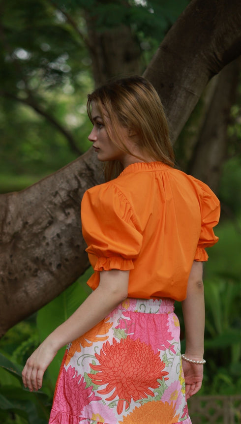 TANGERINE ISLA Top