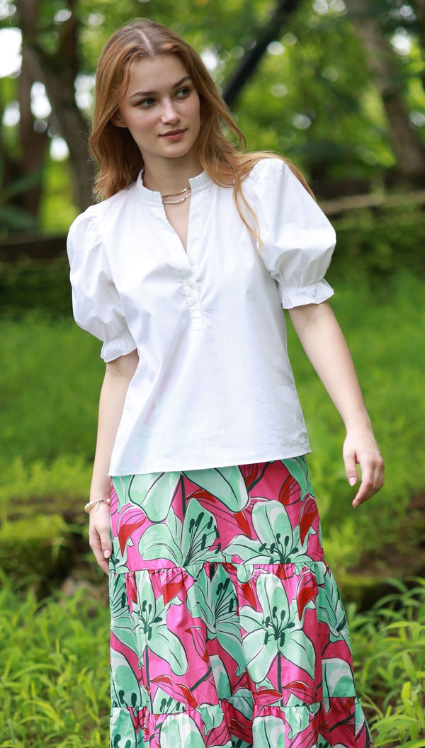WHITE ISLA TOP