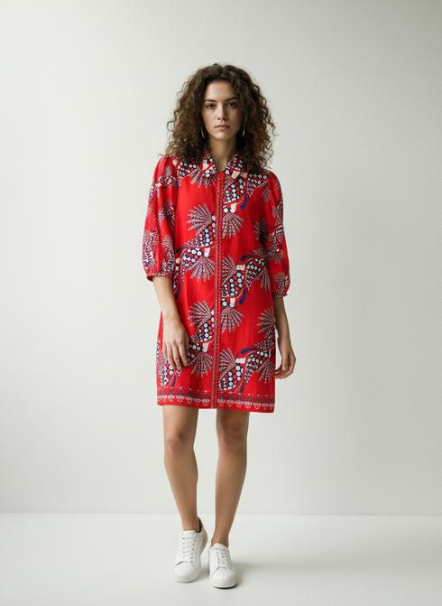 CRIMSON ASCENT AVA DRESS