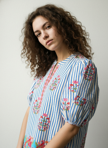 STRIPED GARDEN RAYA TOP