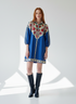COBALT FLORALS AVA DRESS