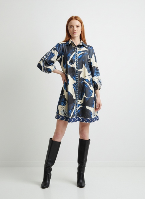 INDIGO LILIES AVA DRESS