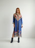 COBALT FLORALS ELIZA DRESS