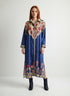 COBALT FLORALS ELIZA DRESS
