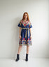 COBALT FLORALS VIVIAN DRESS