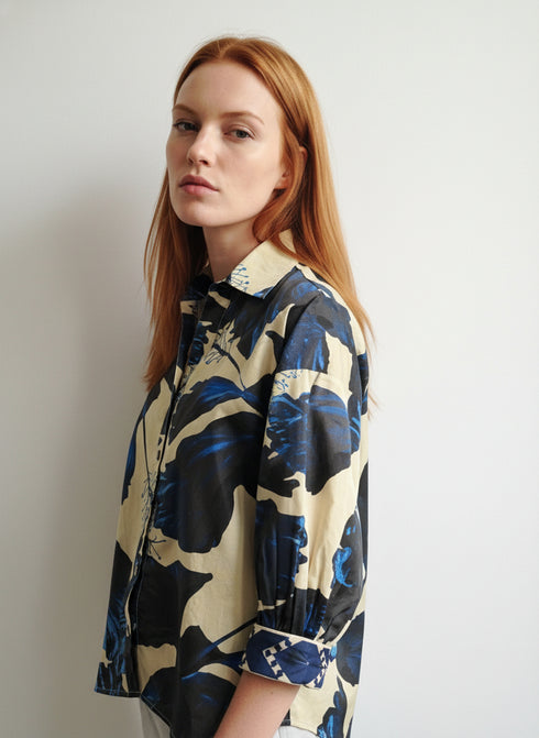 INDIGO LILIES ELSA TOP