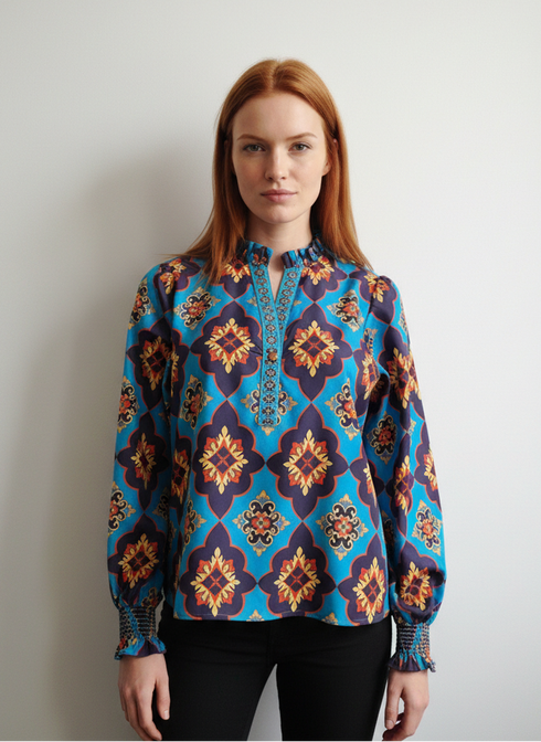 CAPRI MOTIFS ASHLEY TOP