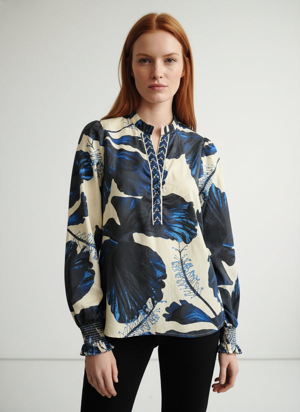 INDIGO LILIES ASHLEY TOP