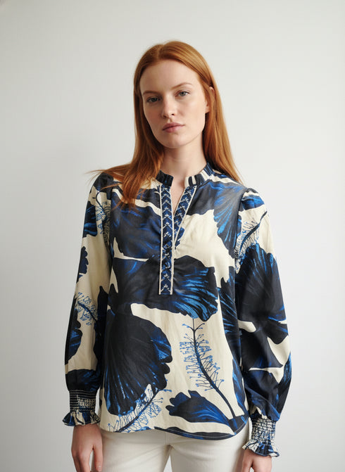 INDIGO LILIES ASHLEY TOP
