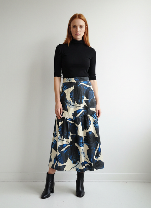 INDIGO LILIES ADA SKIRT