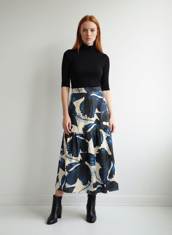 INDIGO LILIES ADA SKIRT