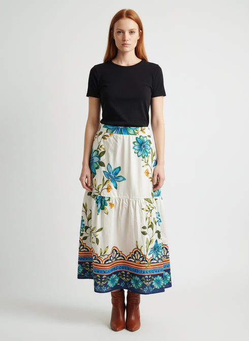 IVORY BLOOM ADA SKIRT