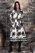 BLACK FOLIAGE REMI DRESS