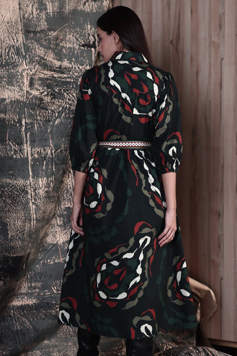 BRUSH STROKES REMI DRESS
