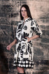 BLACK FOLIAGE SASHA DRESS