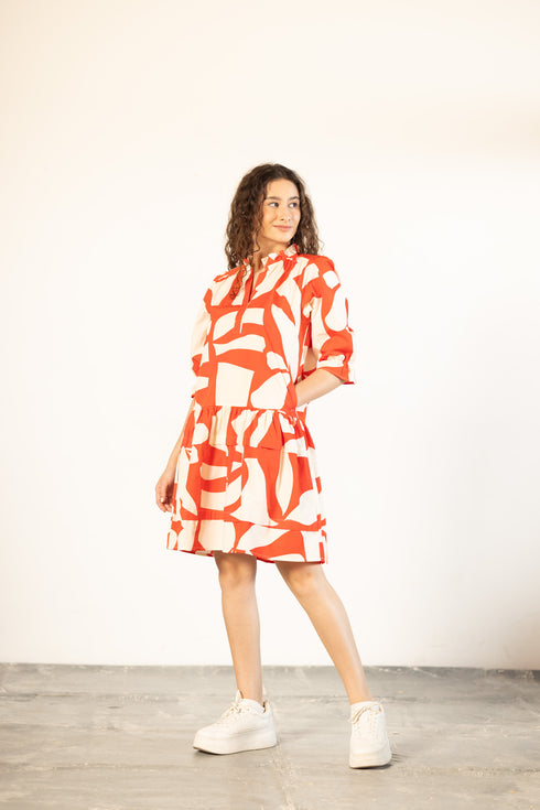 SCARLET SHARDS SASHA DRESS
