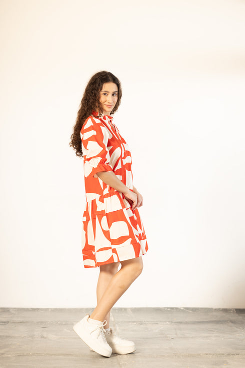 SCARLET SHARDS SASHA DRESS