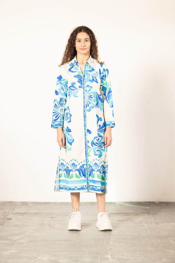 OCEAN BLOOM ELIZA DRESS