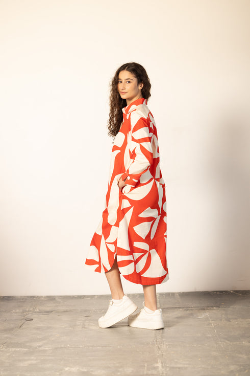 SCARLET SHARDS LIZ DRESS