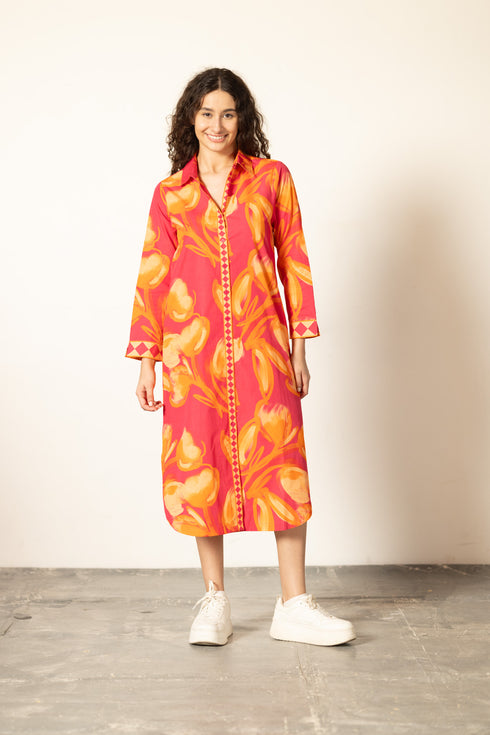 PETAL BLAZE LIZ DRESS
