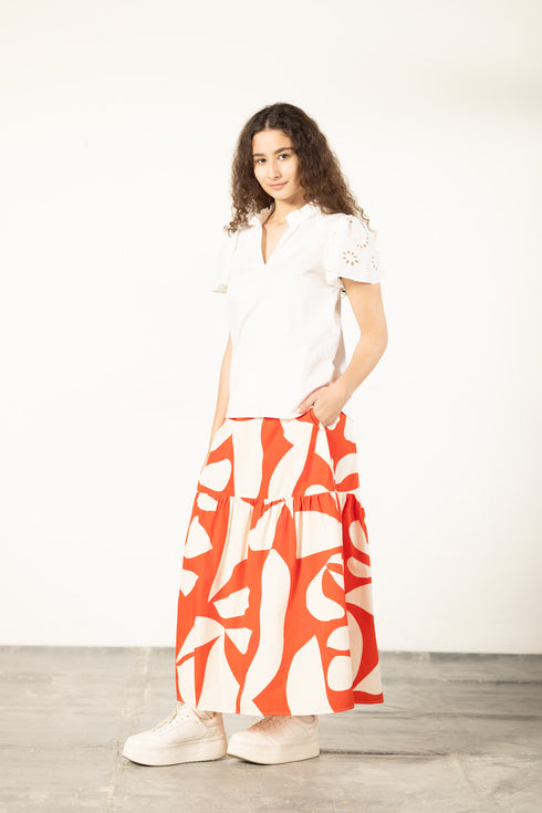 SCARLET SHARDS ADA SKIRT