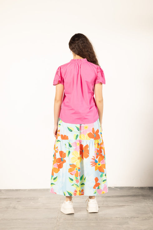 FLORAL SKY ADA SKIRT