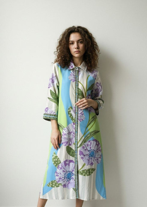 LAVENDER BLOOM ELIZA DRESS