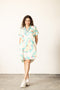 AQUA SCROLL ALANA DRESS