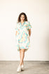 AQUA SCROLL ALANA DRESS