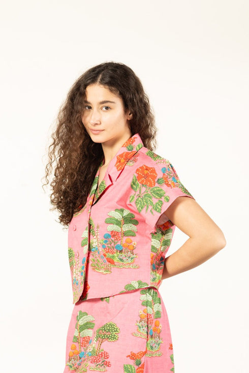 PINK ISLES ZIA TOP