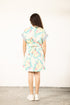 AQUA SCROLL YANA DRESS