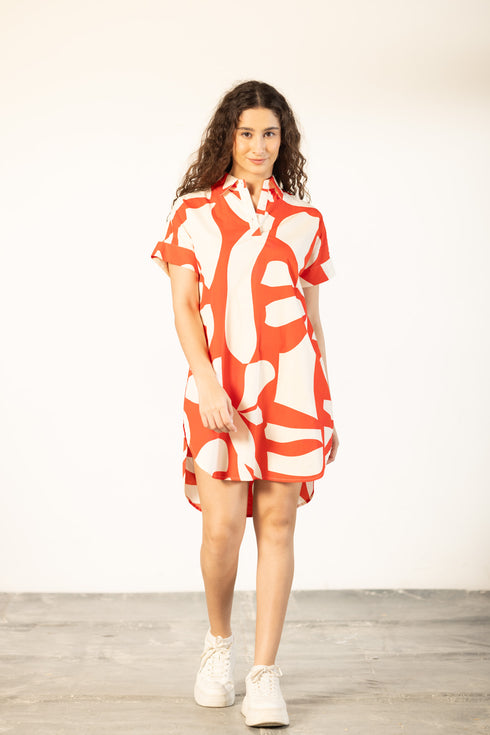 SCARLET SHARDS ANNA DRESS