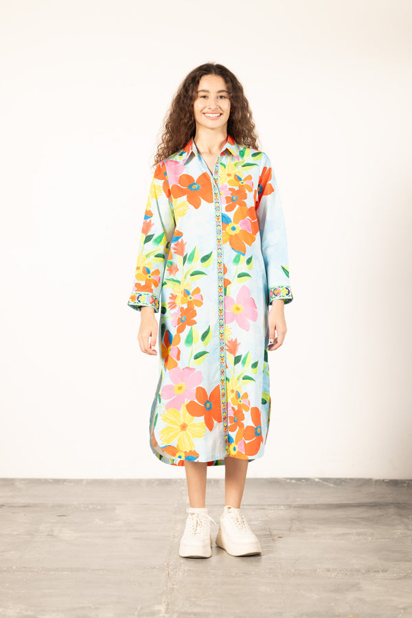 FLORAL SKY LIZ DRESS