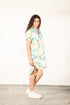 AQUA SCROLL ALANA DRESS