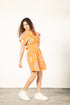 APRICOT FILIGREE YANA DRESS