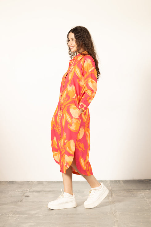 PETAL BLAZE LIZ DRESS