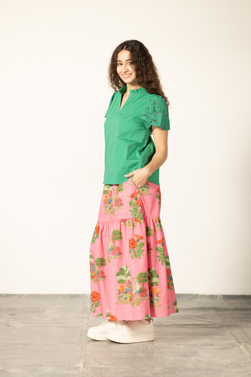 PINK ISLES ADA SKIRT – Maude Vivante