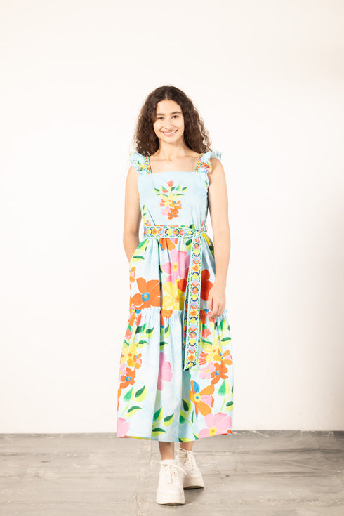 FLORAL SKY ELSIE DRESS