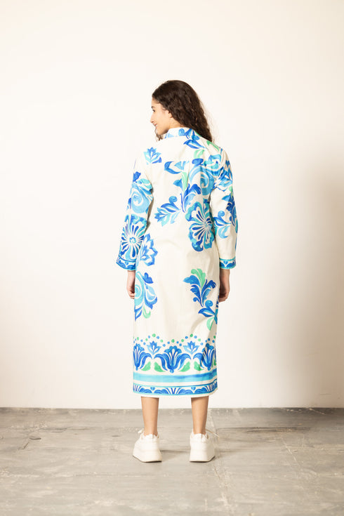 OCEAN BLOOM ELIZA DRESS