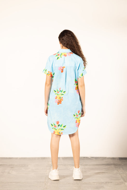 FLORAL SKY ANNA DRESS