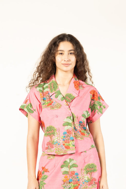 PINK ISLES ZIA TOP