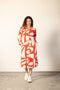 SCARLET SHARDS LIZ DRESS