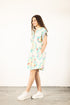 AQUA SCROLL YANA DRESS