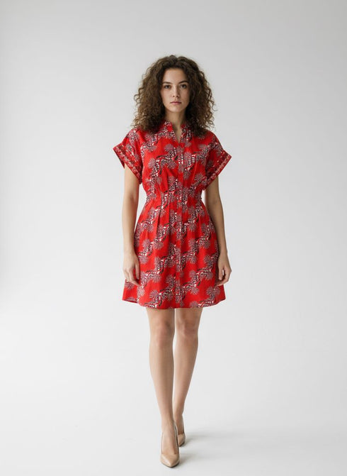 CRIMSON ASCENT YANA DRESS
