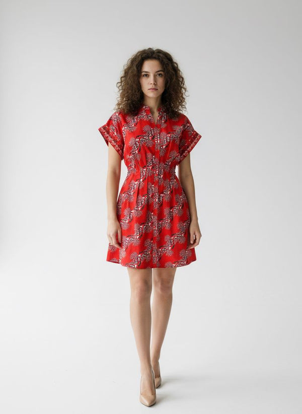 CRIMSON ASCENT YANA DRESS