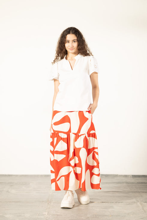 SCARLET SHARDS ADA SKIRT